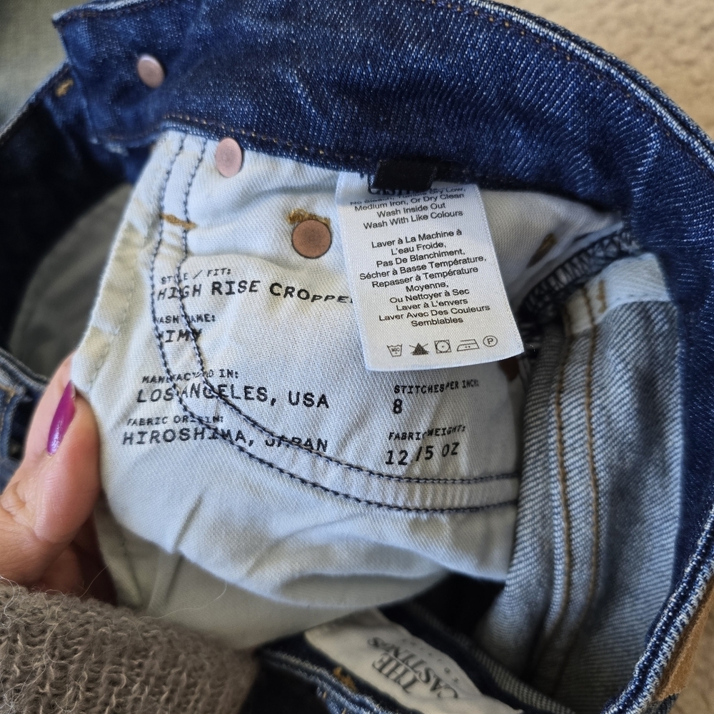 Aritzia The Casting Edition High Rise Cropped Jeans Size 24 - Picture 10 of 12